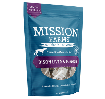 Bison Liver & Pumpkin Treats- 3oz