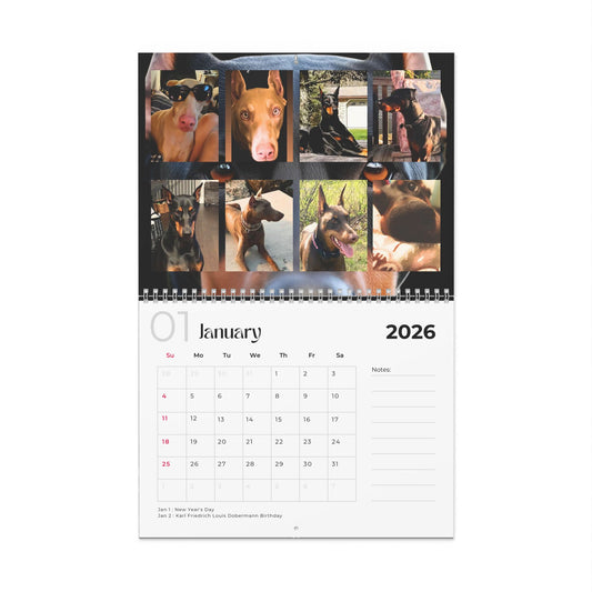 Edition 2 2026 Doberman Calendars