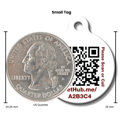 PetHub QR ID Pet Tag - Escape Artist