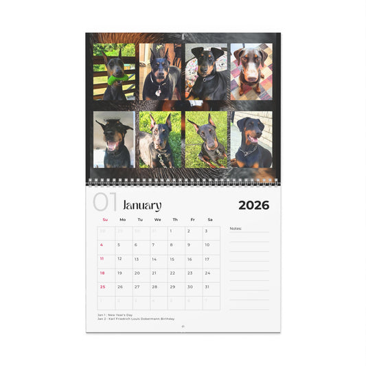Edition 3 2026 Doberman Calendars