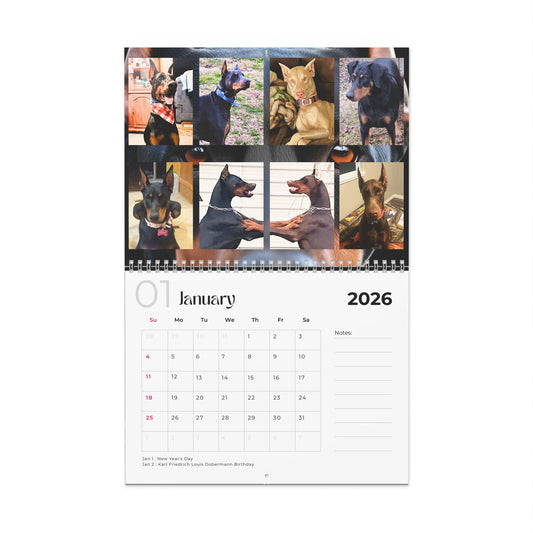 Edition 1 2026 Doberman Calendars
