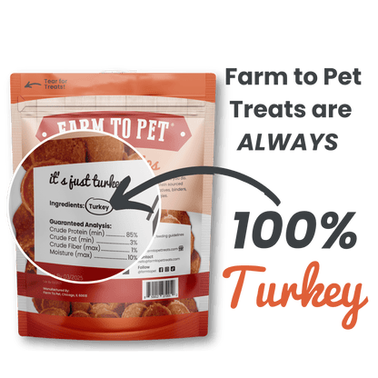Turkey Chips for Dogs | All-Natural Single-Ingredient Healthy Dog Treats