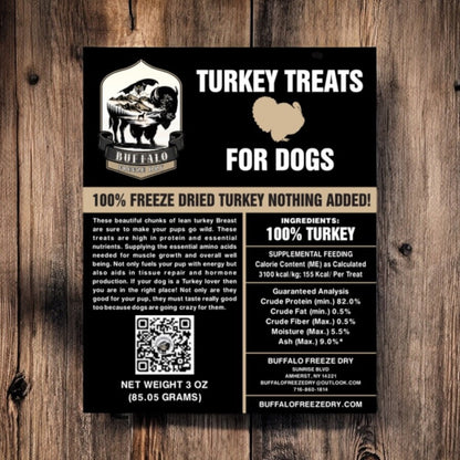 3.5oz, Turkey Breast Treats