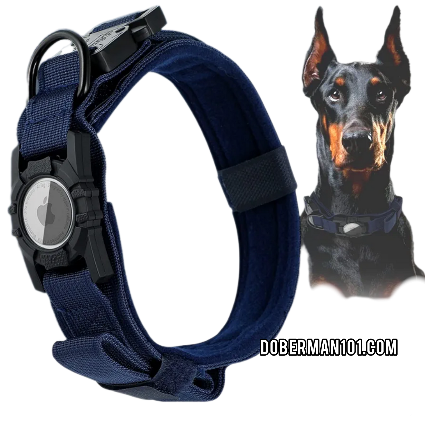 Tactical Collar w/ Apple Air Tag Holder